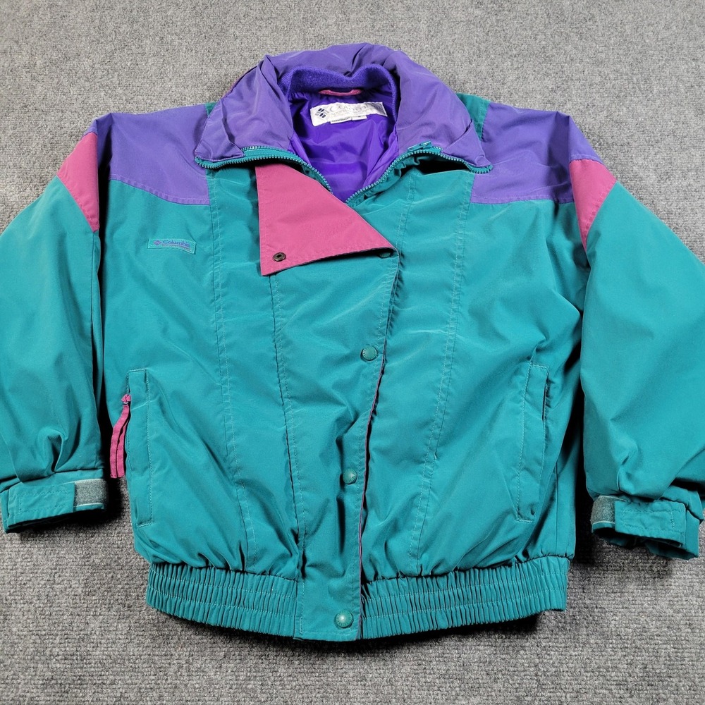 Vintage Columbia Jacket Womens Small ColorBlock Targhee‎ Ski Bomber Winter 90s